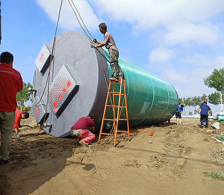 陜西客戶玻璃鋼一體式污水泵站